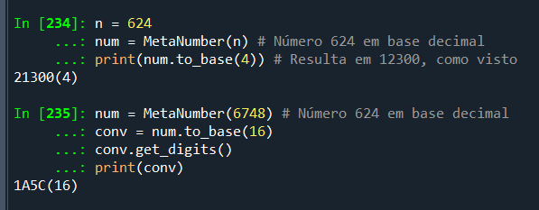 Exemplo da execução do script acima